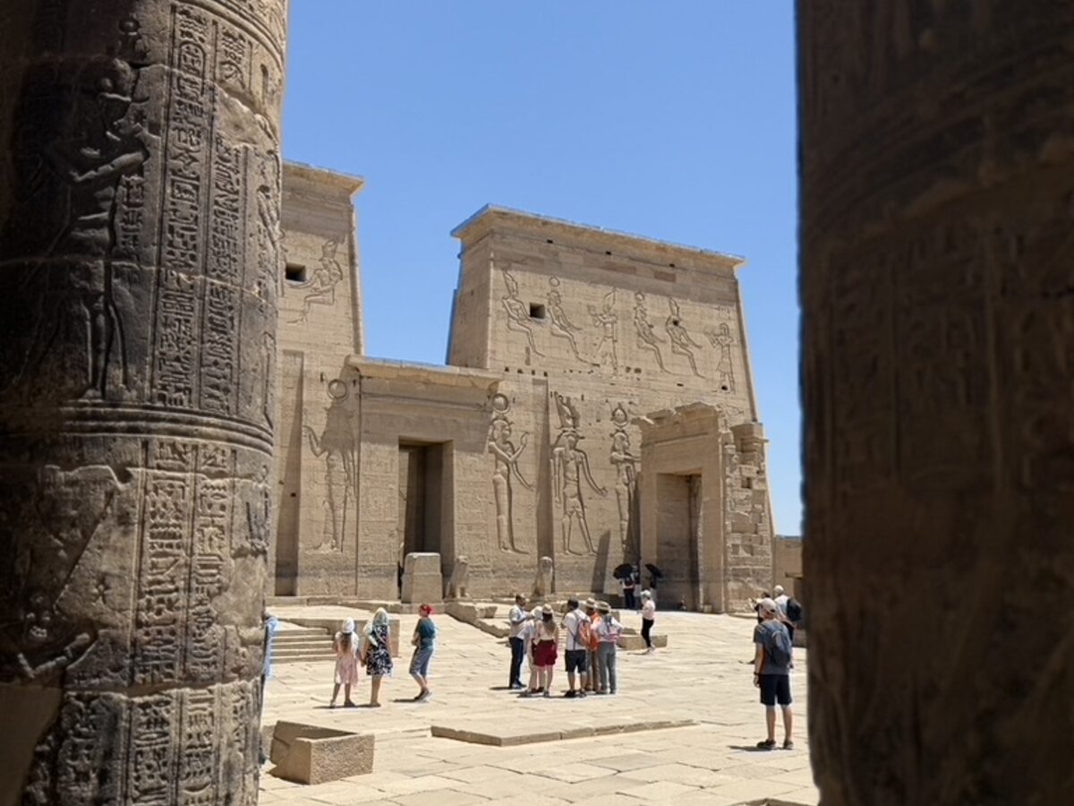 Philae temple on its island in the Nile near Aswan