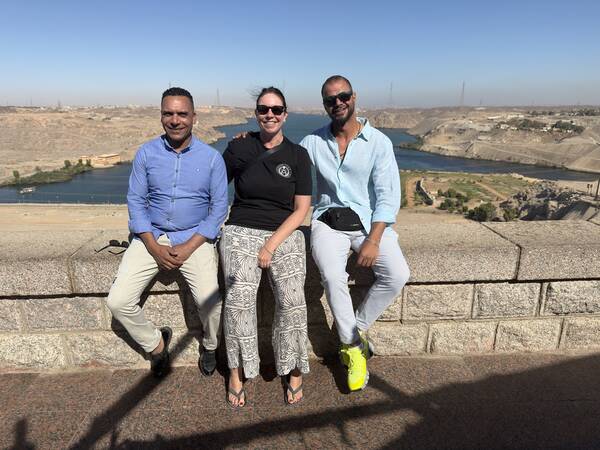 Aswan High Dam, view across the reservoir