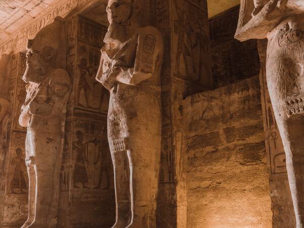 Colossal Ramses statues at Abu Simbel