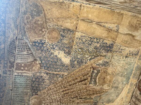 Painted astronomical ceiling at Dendera