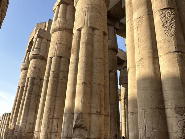 Luxor Temple on the east bank of the Nile