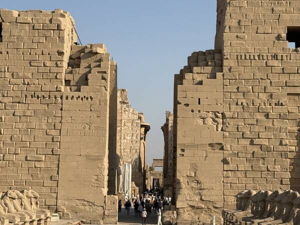 Hypostyle Hall at Karnak with its huge columns
