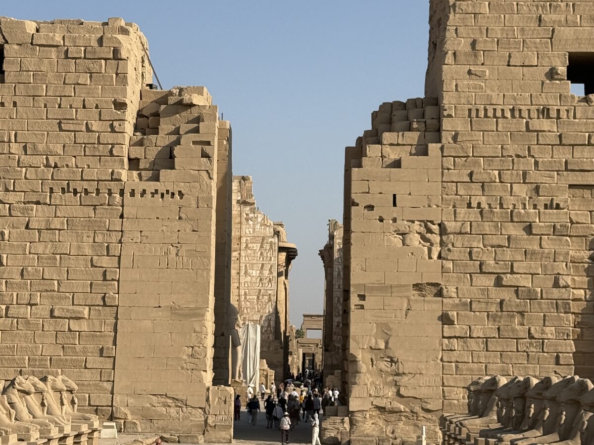 Avenue of sphinxes at Karnak temple