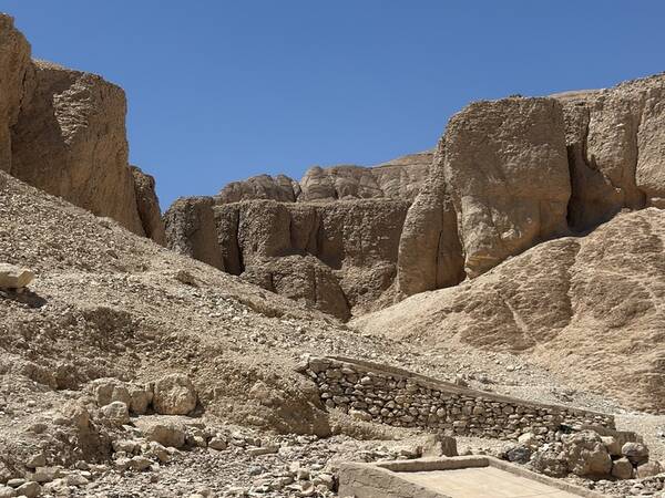 The desert valley of the Valley of the Kings