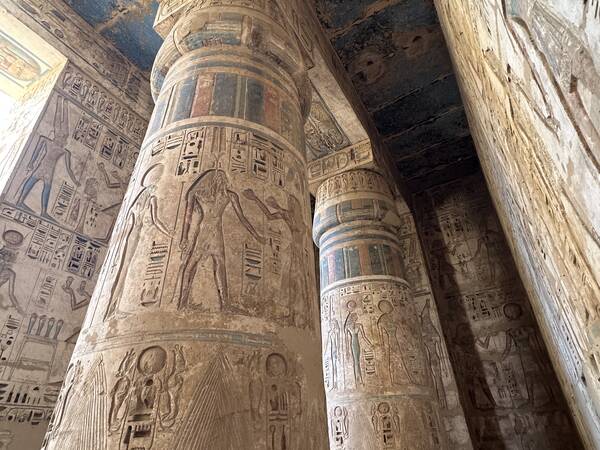Medinet Habu temple on the West Bank
